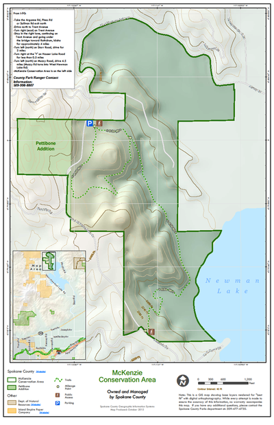 A 44-acre addition to the McKenzie Conservation Area at Newman Lake was secured in October 2015.