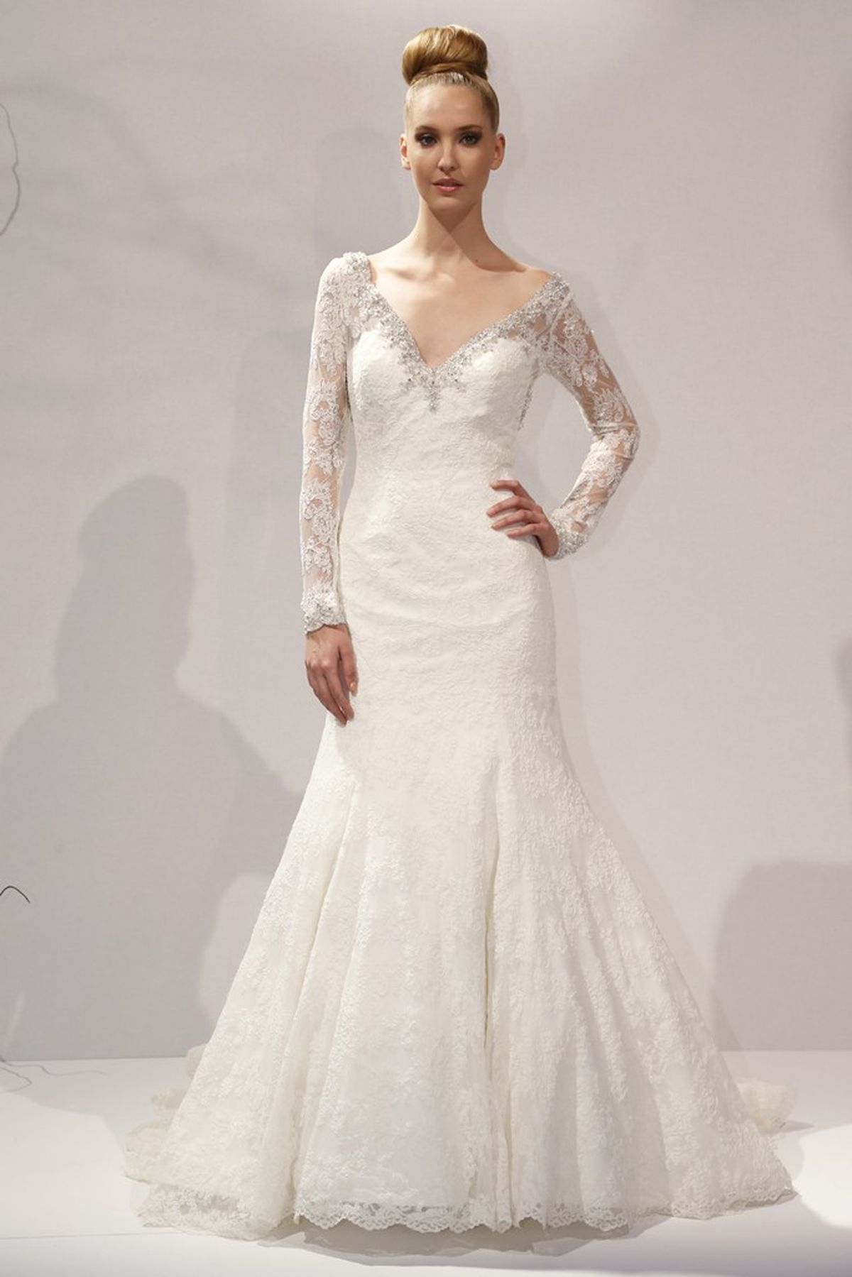 knee length dresses for ladies Never Worn Dennis Basso Lotus Wedding Dress