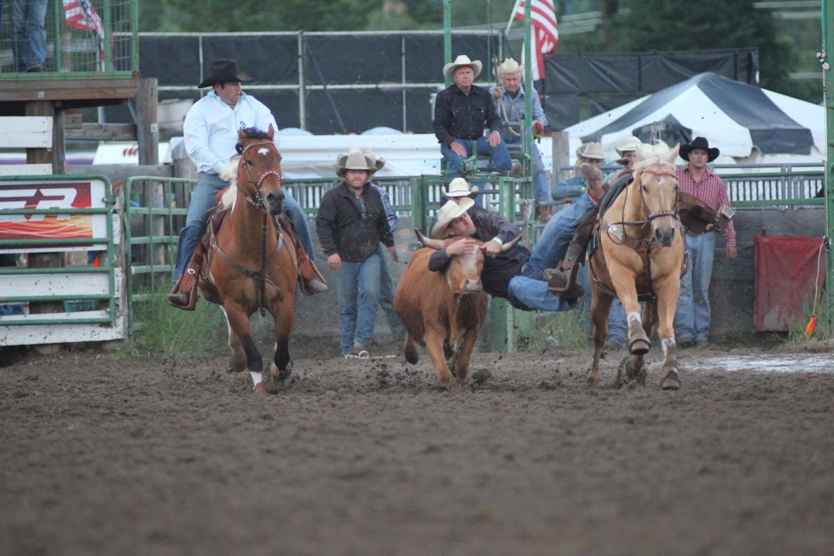 Team roping is among the events at the Newport Rodeo, which takes place Saturday and Sunday. (The Miner Newspapers)