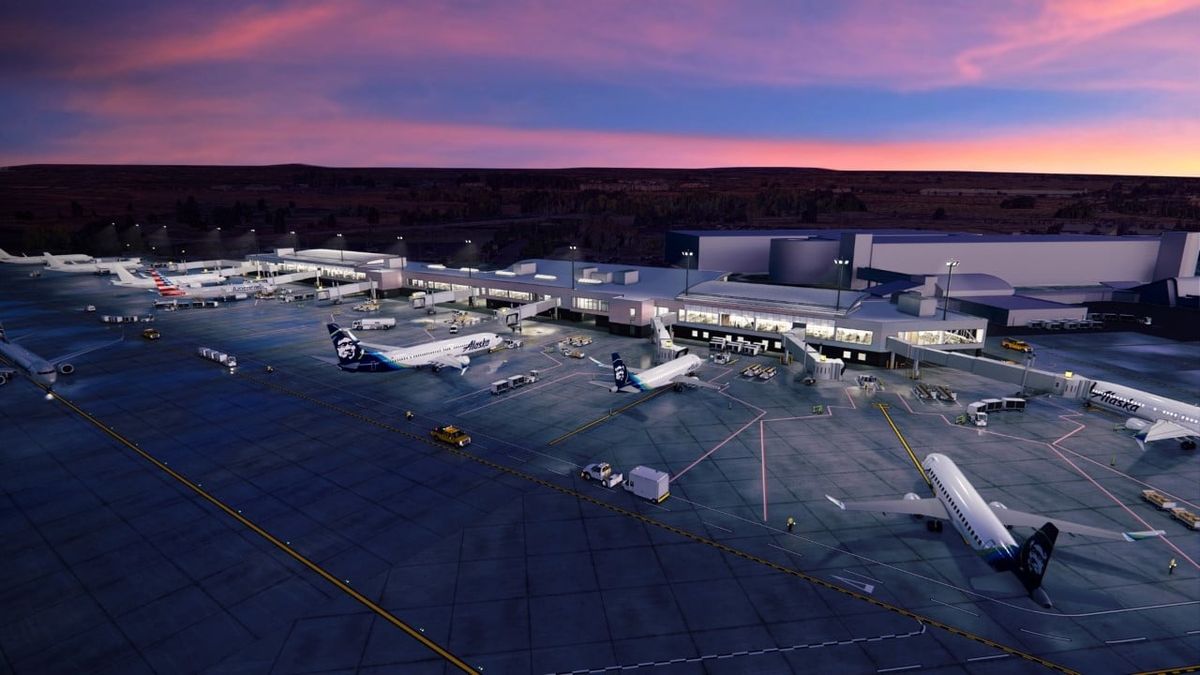 This rendering shows how Concourse C will look at Spokane International Airport after the completion of the $150 million Terminal Renovation and Expansion Program. The airport recently received a $15 million grant that will go toward the project.  (Courtesy of Spokane International Airport)