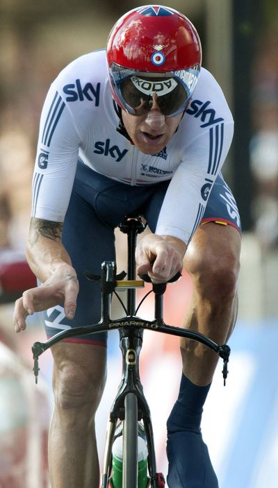 British cyclist Bradley Wiggins aims for quick start in Tour of California. (Associated Press)