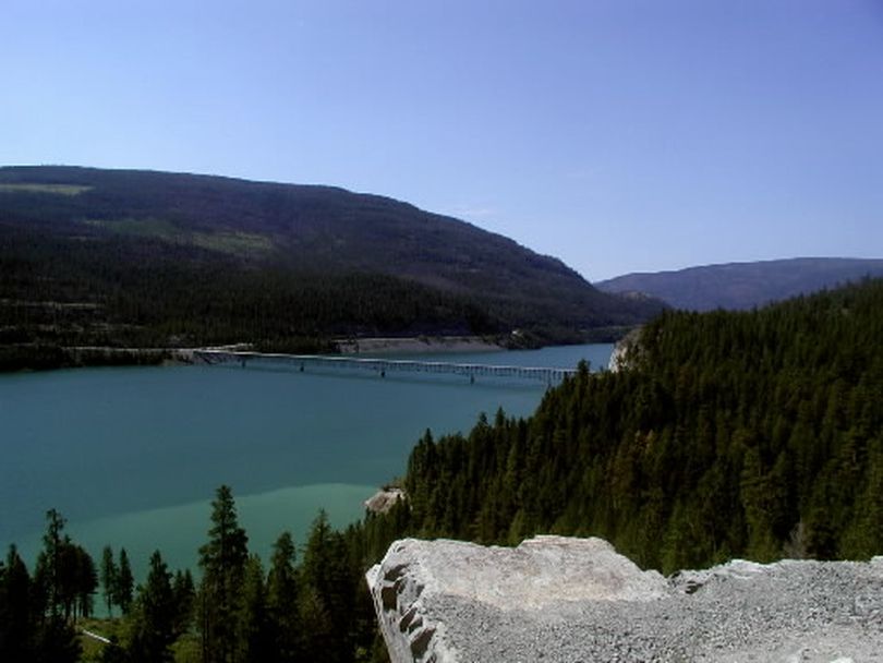  The emerald green waters of 90-mile-long Lake Koocanusa attract campers to Rexford Bench Campground, in the Kootenai National Forest west of Eureka, Mont. 
 
 (Janet Boehme)