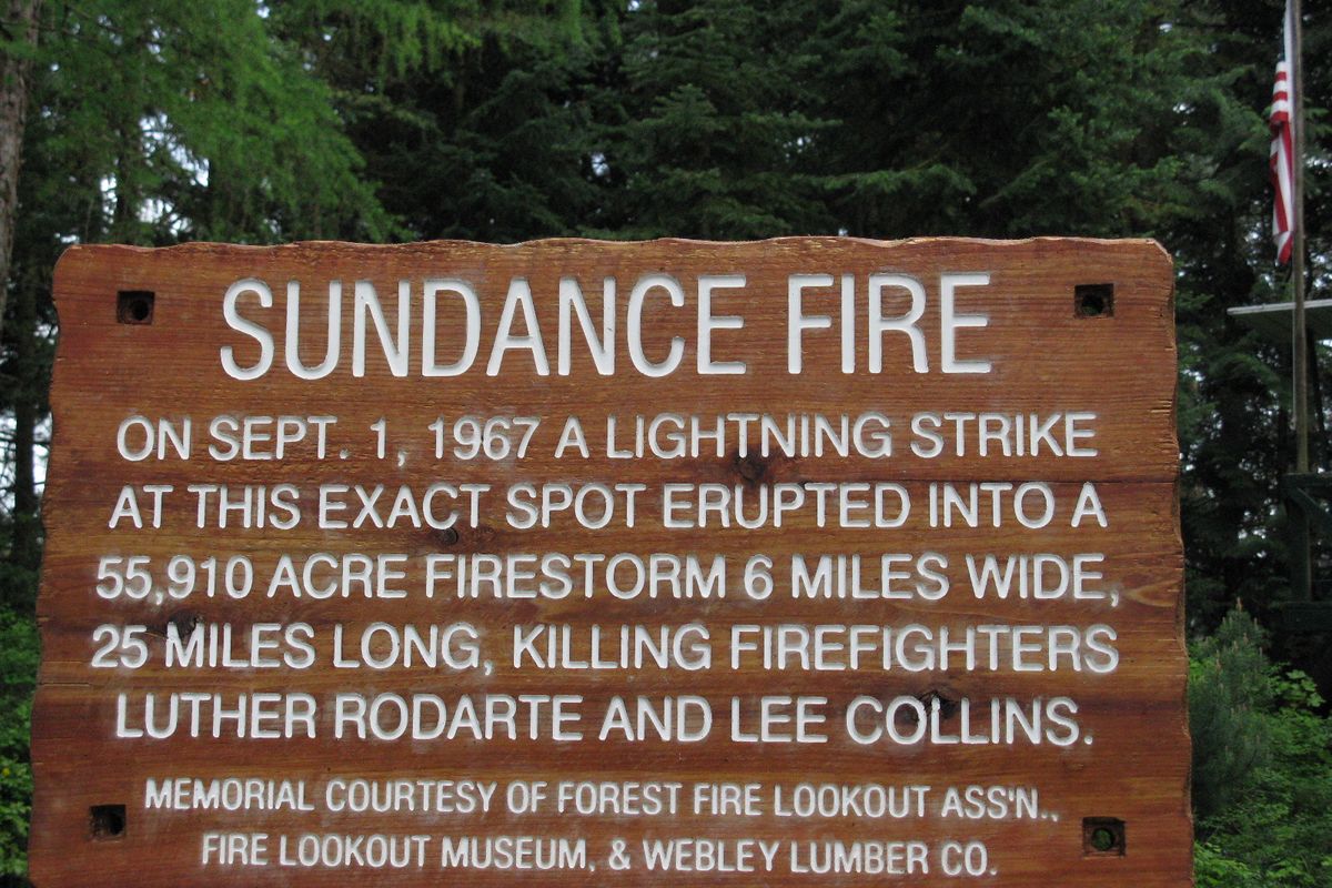 A memorial sign for the 1967 Sundance Fire is set to be installed during summer 2012 on Sundance Mountain. (Ray Kresek)