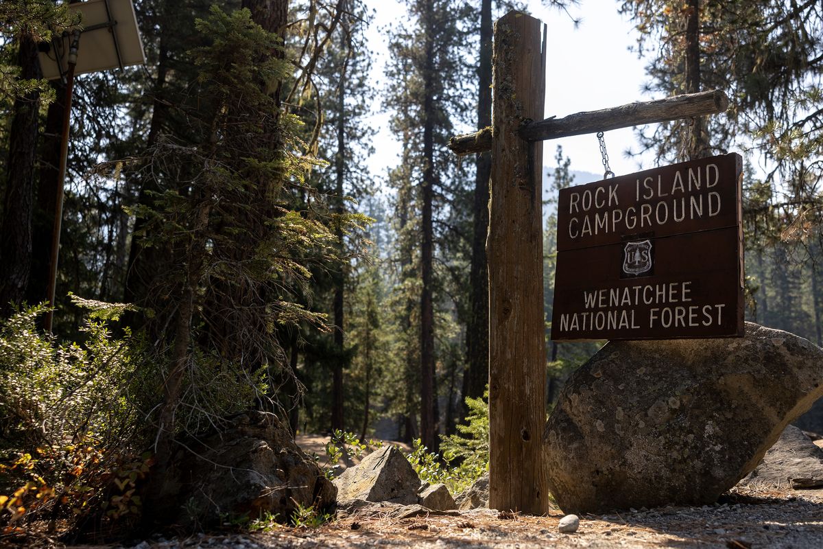 The Rock Island Campground is seen on Friday, Sept. 19, 2025, near Leavenworth, Wash., where authorities found Travis Decker