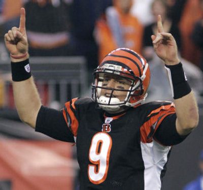 Second-year starting quarterback Carson Palmer has been instrumental in the Cincinnati Bengals' dramatic reversal of fortunes this season.
(File/Associated Press / The Spokesman-Review)