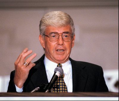 Jack Kemp, seen here in August 1996, died of cancer Saturday at his home in Bethesda, Md.  (File Associated Press / The Spokesman-Review)