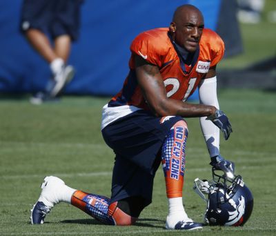 FILE - Following his first practice since Oct. 28, 2016, Talib said his balky back was 
