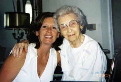 
Alice Thibau, left, and Esther Follmer, 95, became friends while Thibau was caring for her.
 (Photo courtesy of Alice Thibau / The Spokesman-Review)
