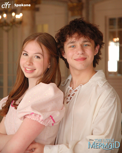 Harper Kalous as Ariel and Zach Hardy as Prince Eric in “The Little Mermaid.” (Photo courtesy of Brandon Holder)