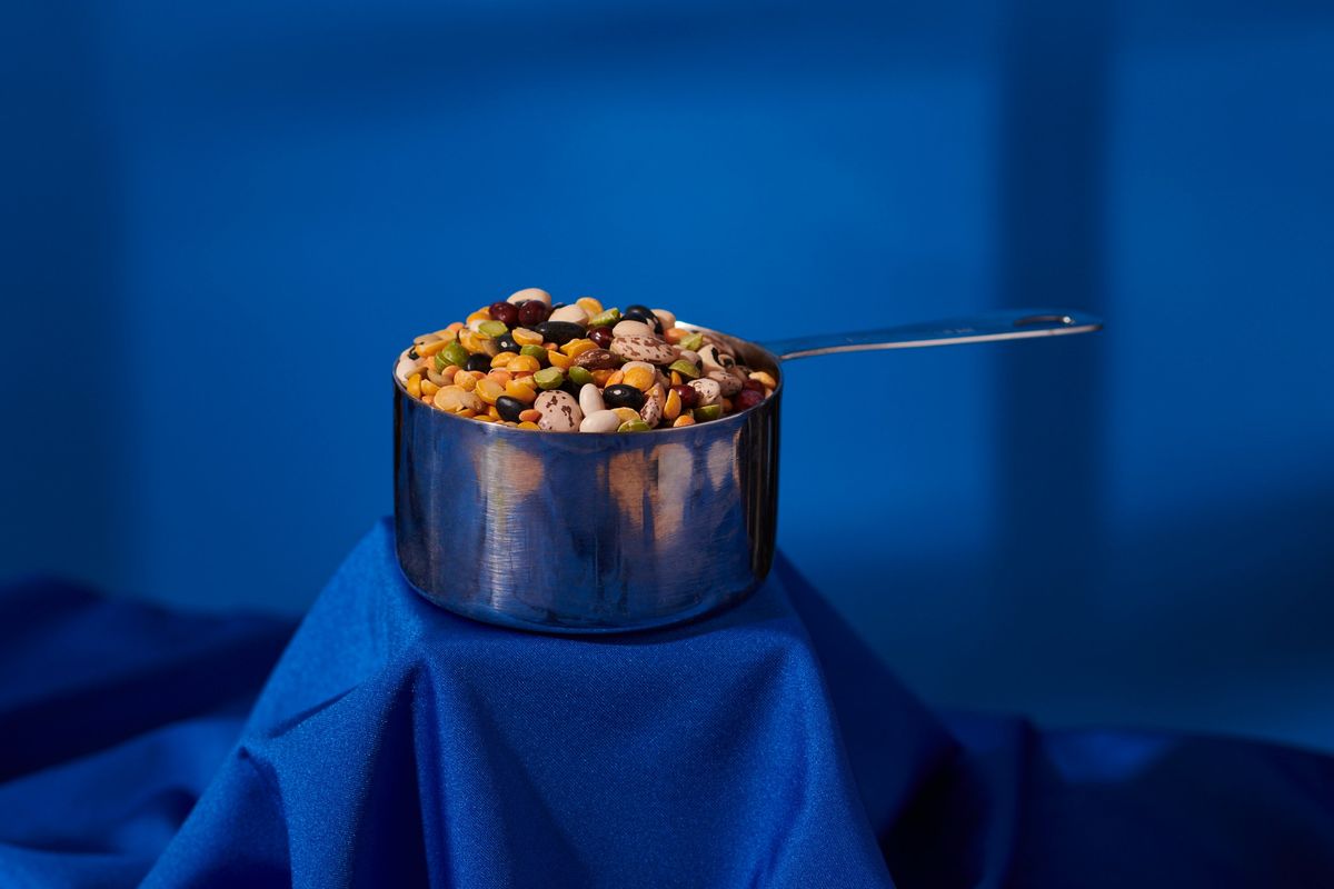 One of the four dietary principles you can incorporate into your own life to eat like a centenarian is a cup of beans, peas or lentils every day.  (Linnea Bullion/For the Washington Post)