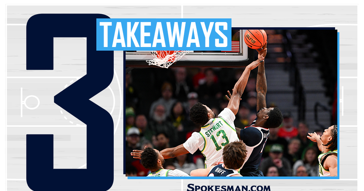 Gonzaga’s improving 3-point shooting, lane production in second half to much for Oregon