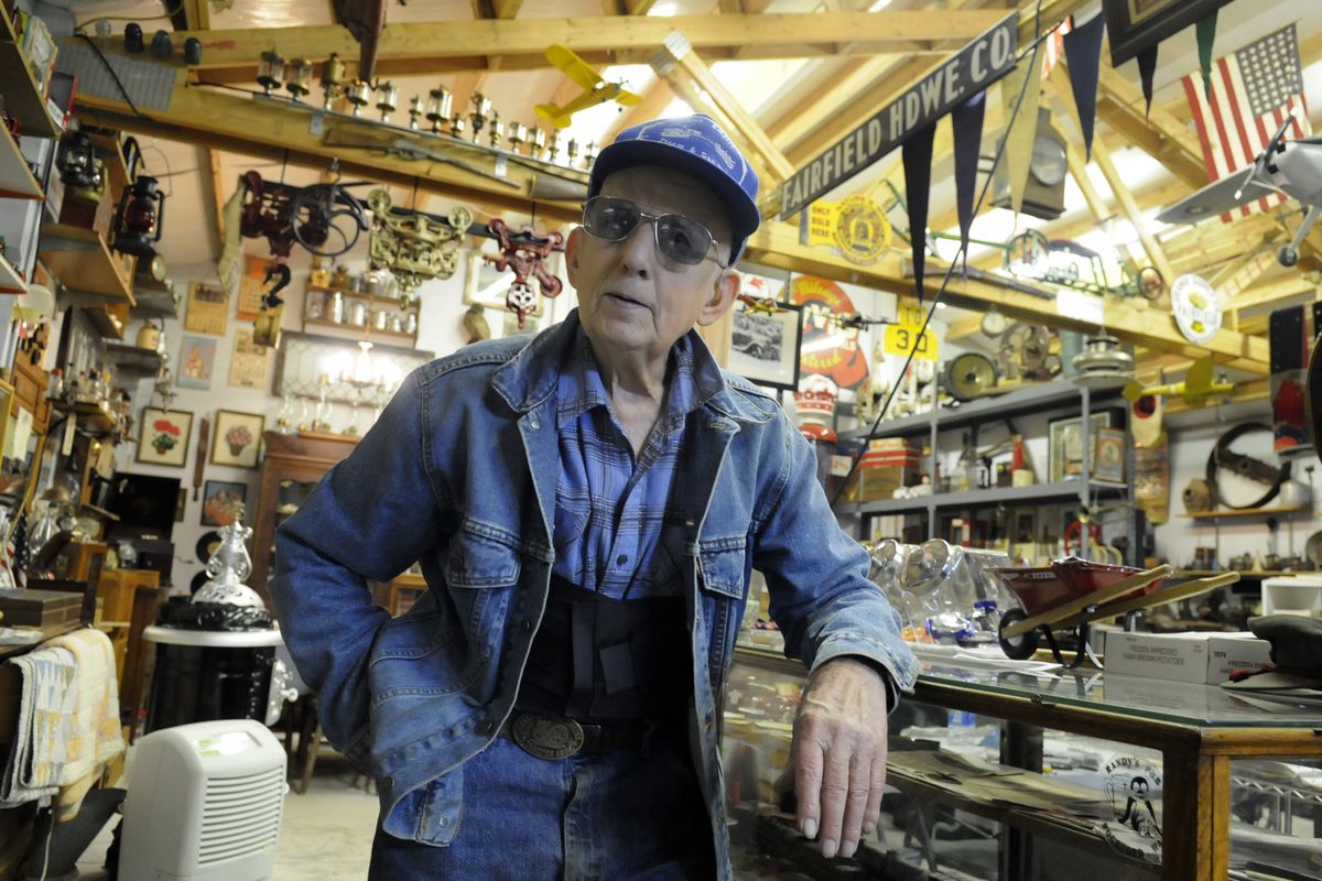 “Farmers gave me most of this stuff,” Andy Gortsema quipped. “It’s just junk to them.” (J. BART RAYNIAK / The Spokesman-Review)