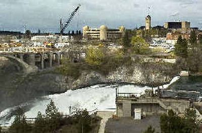 
A parking lot and a portion of Riverfront Park between the Monroe and Post street bridges are being considered for a public-private business venture with Marshall Chesrown. 
 (Christopher Anderson/ / The Spokesman-Review)