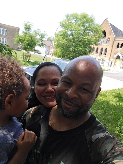 Jermaine Williams, alongside his wife and son, is breaking generational cycles by investing in their future.  (Courtesy of the Williams family)