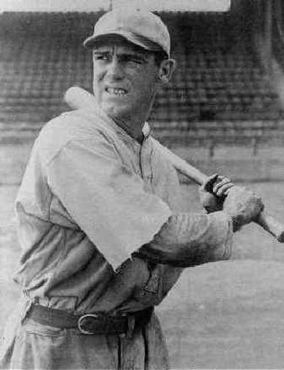 
St. Louis Browns George Sisler strikes a batting pose in this September 1920 photo, the year he batted .420 and had a record 257 hits. 
 (Associated Press / The Spokesman-Review)
