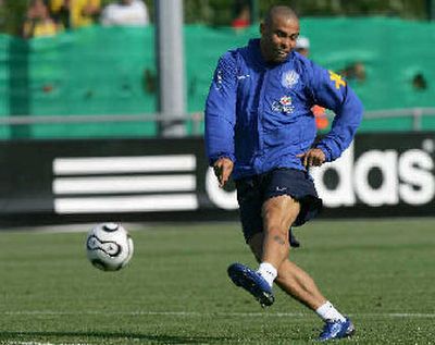 
Brazil's striker Ronaldo said he will be ready for Sunday's match. 
 (Associated Press / The Spokesman-Review)