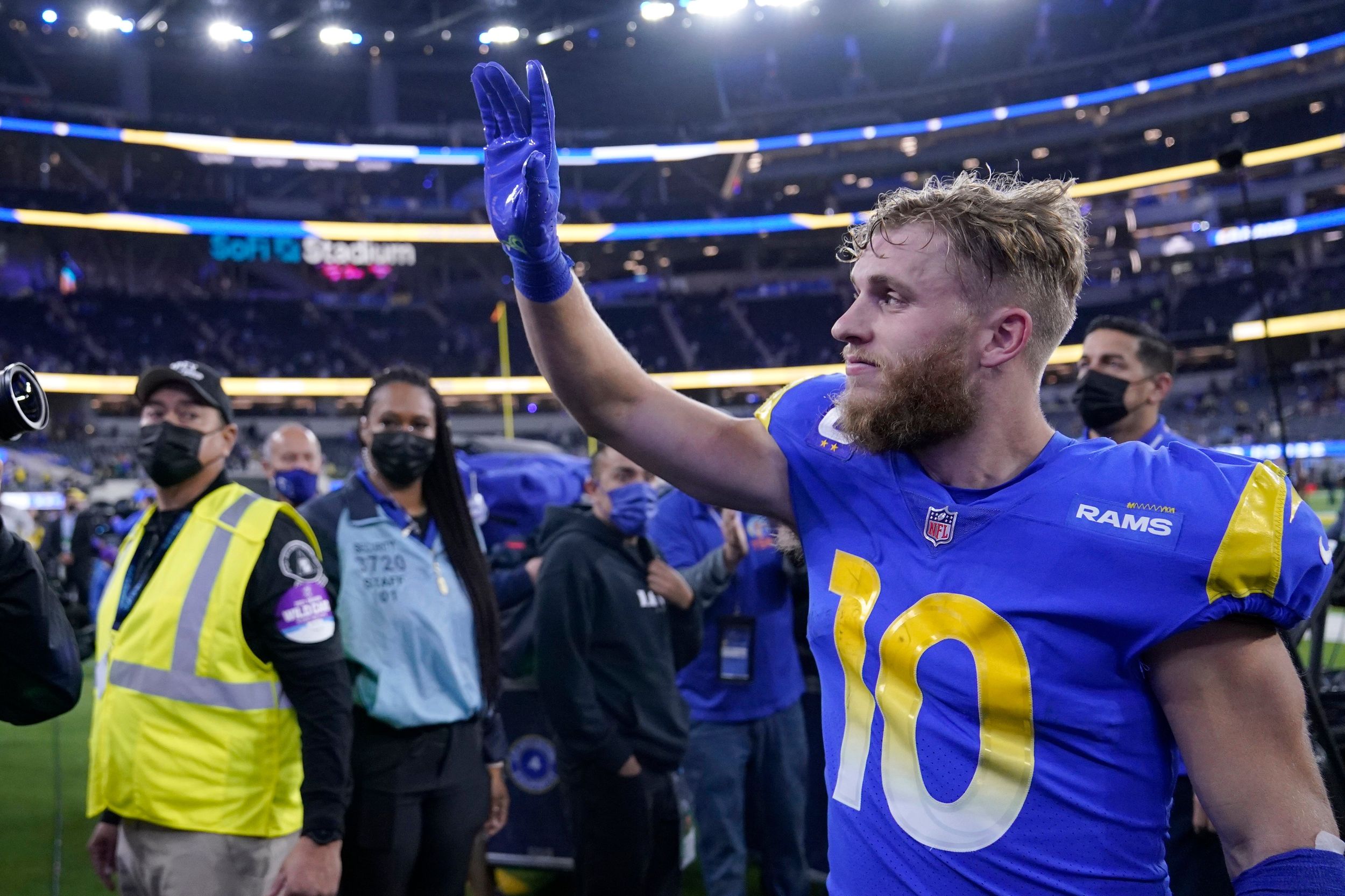 EWU's Cooper Kupp accepts Super Bowl MVP trophy in Monday morning press  conference