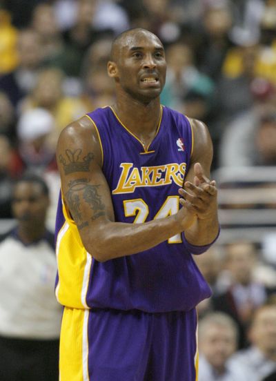 Lakers’ Kobe Bryant is now fifth on NBA all-time scoring list. (Associated Press)