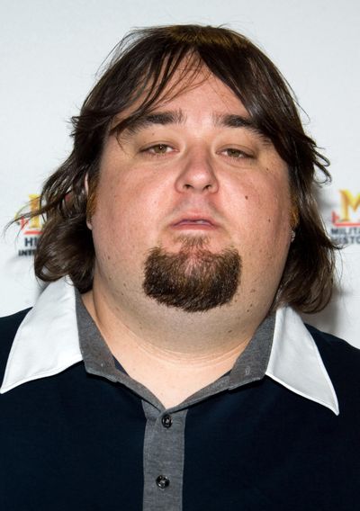 In this May 5, 2010, file photo, Chumlee of the reality cable TV show “Pawn Stars,” whose given name is Austin Lee Russell, arrives at A&E Television Network’s Upfront in New York. Russell was being held in a Las Vegas jail late Wednesday following his arrest on weapons and multiple drug charges, after officers serving a warrant at his home in a sexual assault investigation found methamphetamine, marijuana and at least one gun. (Charles Sykes / Associated Press)