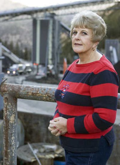 
Hilary Gordon, mayor of Huntington, Utah, stands Monday near the entrance to Crandall Canyon mine. Associated Press
 (Associated Press / The Spokesman-Review)