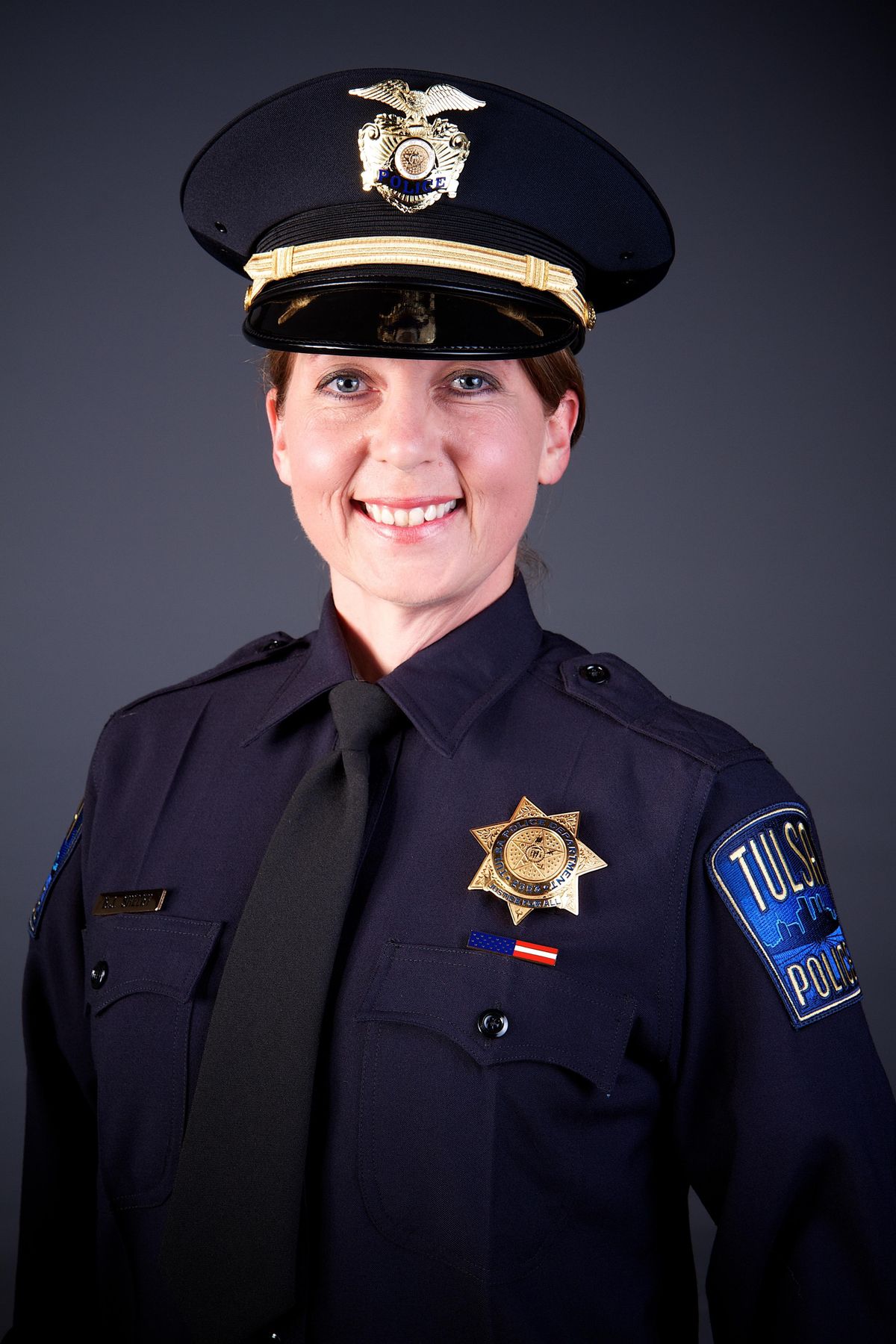This undated file photo provided by the Tulsa Oklahoma Police Department shows officer Betty Shelby. Police say Tulsa officer Shelby fired the fatal shot that killed 40 year-old Terence Crutcher, Sept. 16, 2016. Prosecutors in Tulsa, Oklahoma, charged Shelby, a white police officer who fatally shot an unarmed black man on a city street with first-degree manslaughter Thursday, Sept. 22, 2016. (Tulsa Police Department via AP)