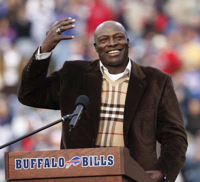 Former Buffalo defensive end Bruce Smith will have his No. 78 retired by the Bills during their home opener in September. (Dean Duprey / Associated Press)