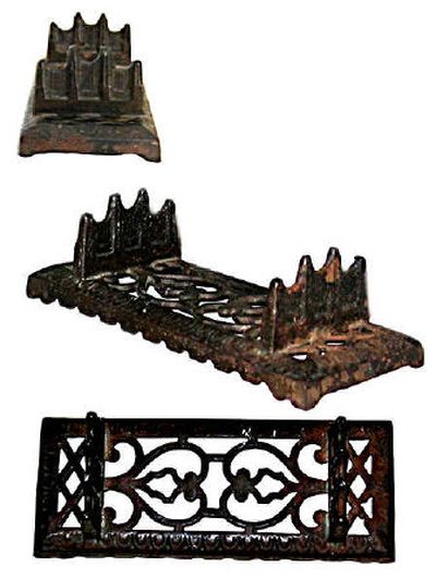 
Cast iron objects most likely held curling irons over a hot stove. 
 (The Spokesman-Review)