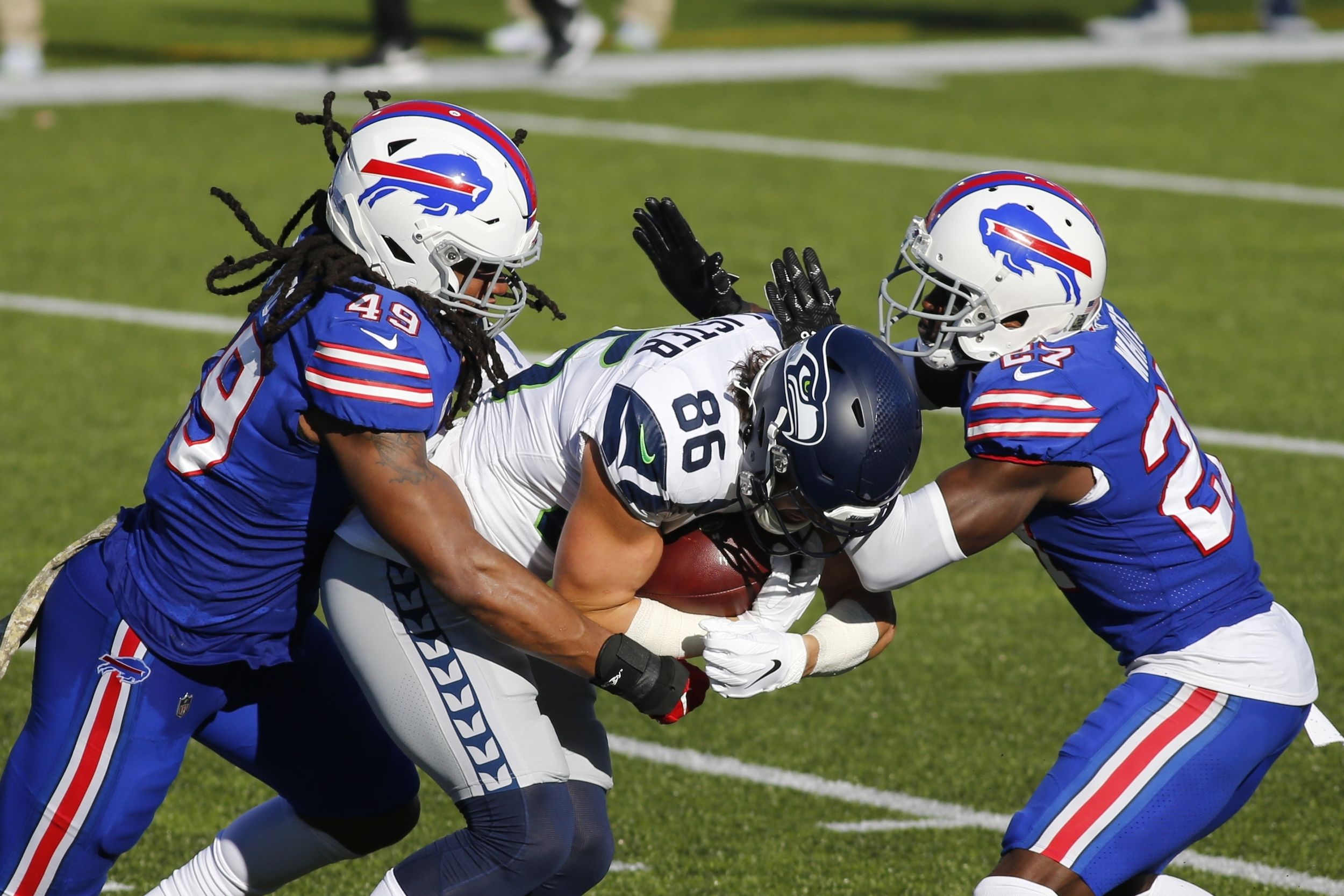 SEAHAWKS: Seattle buffaloed on the road; lose 44-34 to Bills