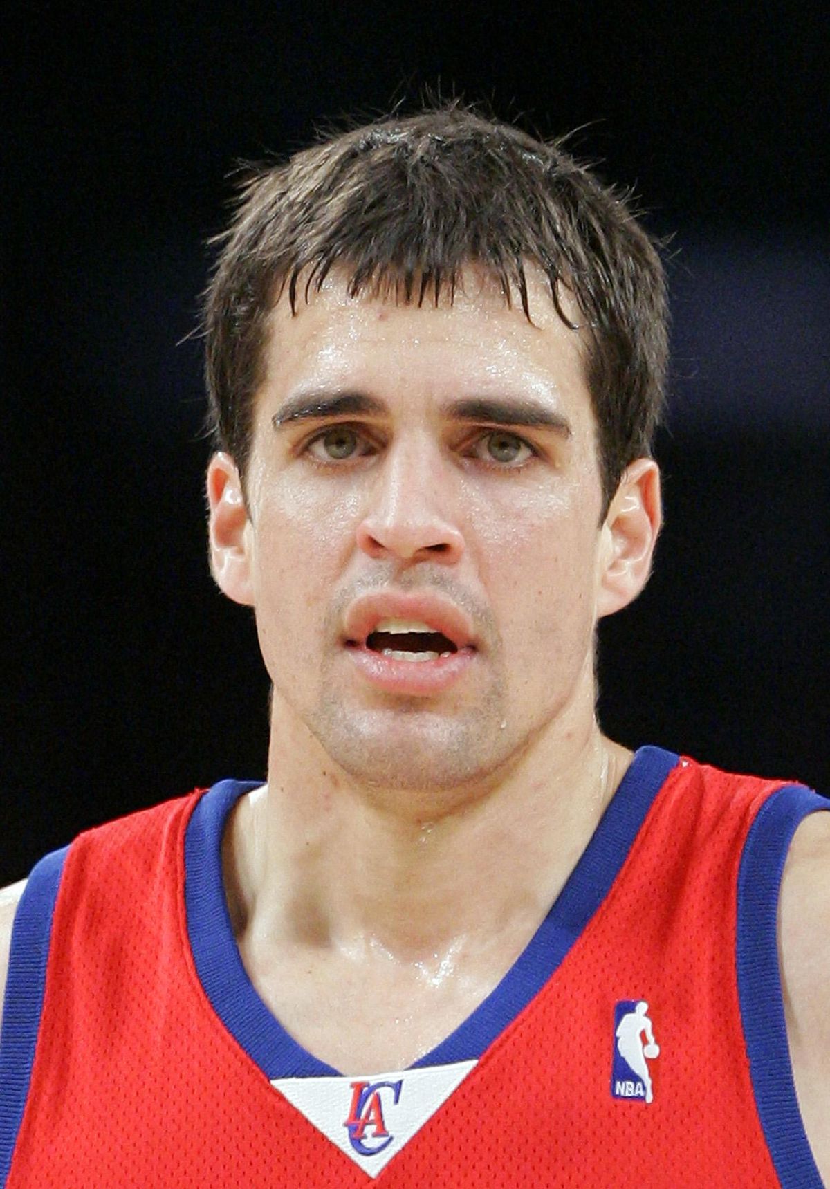 Los Angeles Clippers guard Richie Frahm looks on during the second half of their NBA basketball game against the Los Angeles Lakers, Sunday, Dec. 16, 2007, in Los Angeles. The Lakers won 113-92. (Mark J. Terrill / Associated Press)