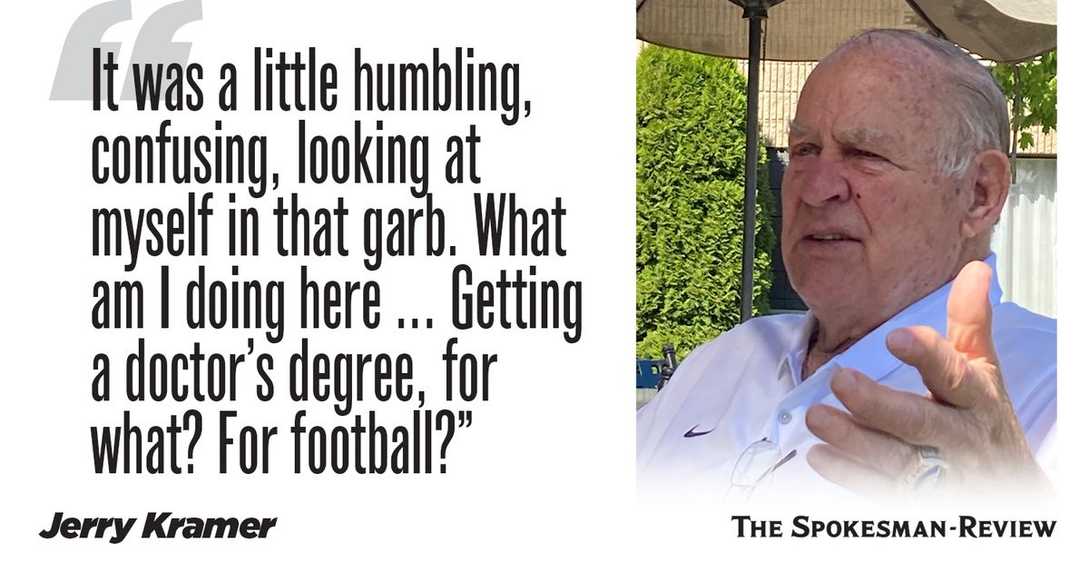 Jerry Kramer Quote: “Then to have your baby playing at the school you played  at and