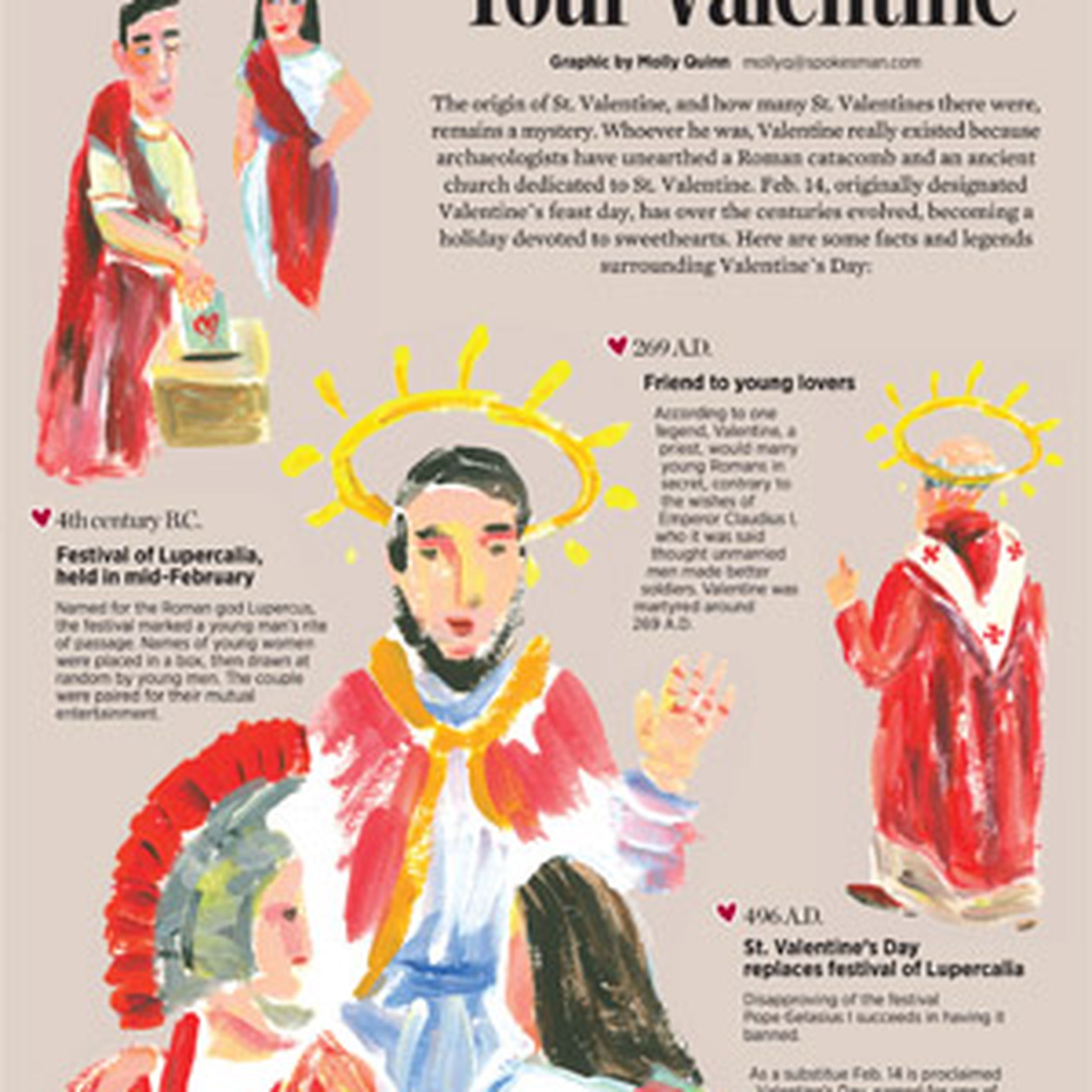 How Valentine's Day Began, History of Valentine's Day, The Story of St.  Valentine