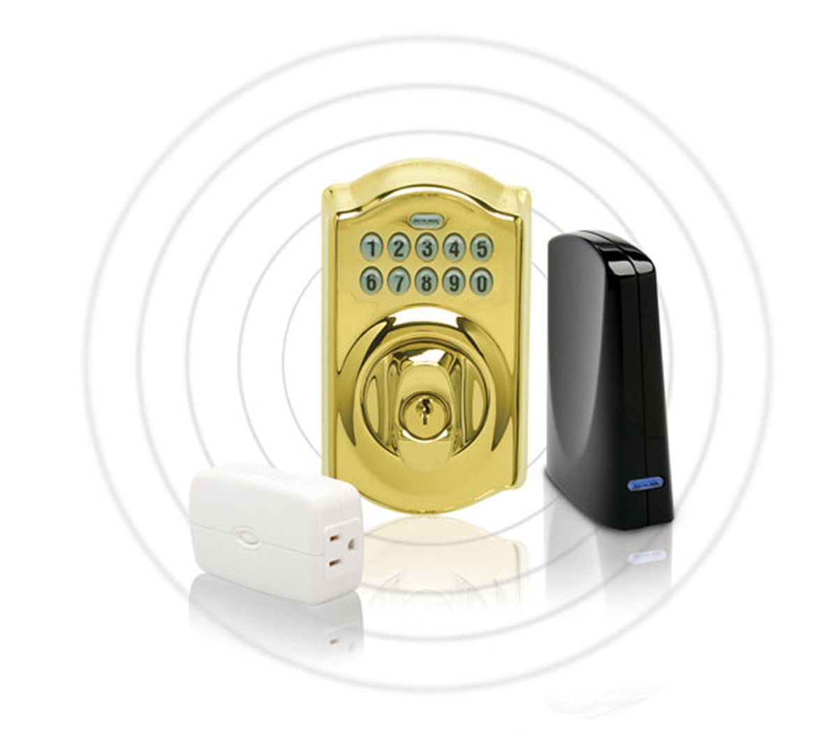 The Schlage Link system allows a homeowner to remotely unlock doors if someone gets locked out.