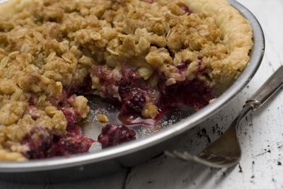 A Streusel Spiced Berry Pie can be made using either fresh or frozen berries if making the pie off-season.  (Associated Press / The Spokesman-Review)