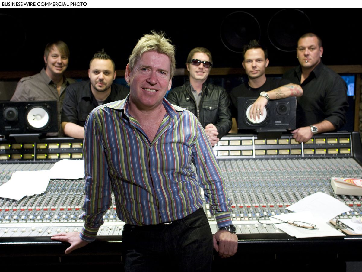 Left: Steve Lillywhite with Blue October in Pedernales Studio just outside of Austin, Texas.  (Associated Press / The Spokesman-Review)