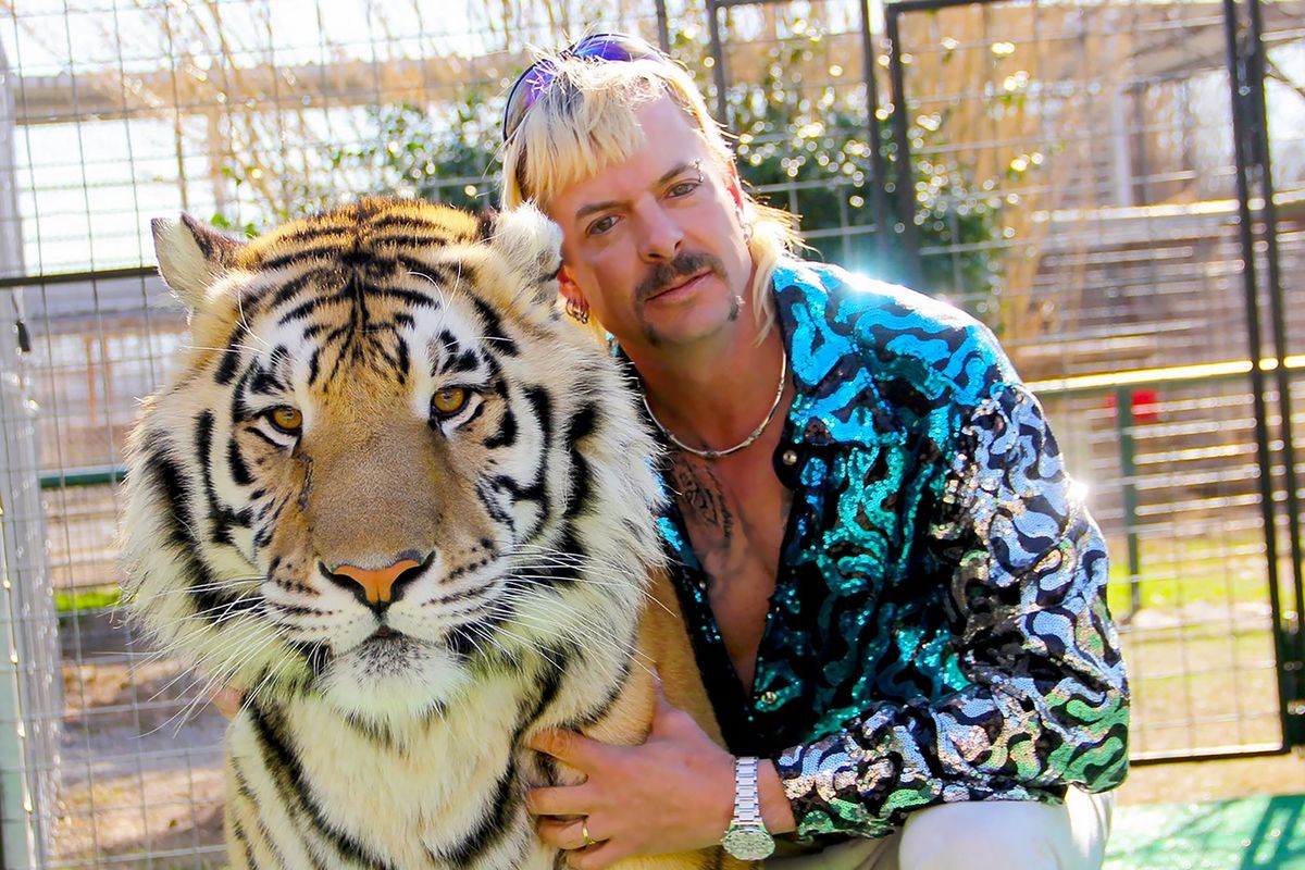 "Tiger King" star Joe Exotic is serving a 21-year sentence for scheming to hire someone to kill big-cat sanctuary owner Carole Baskin and violating federal wildlife laws. (Netflix/TNS)  (Netflix)