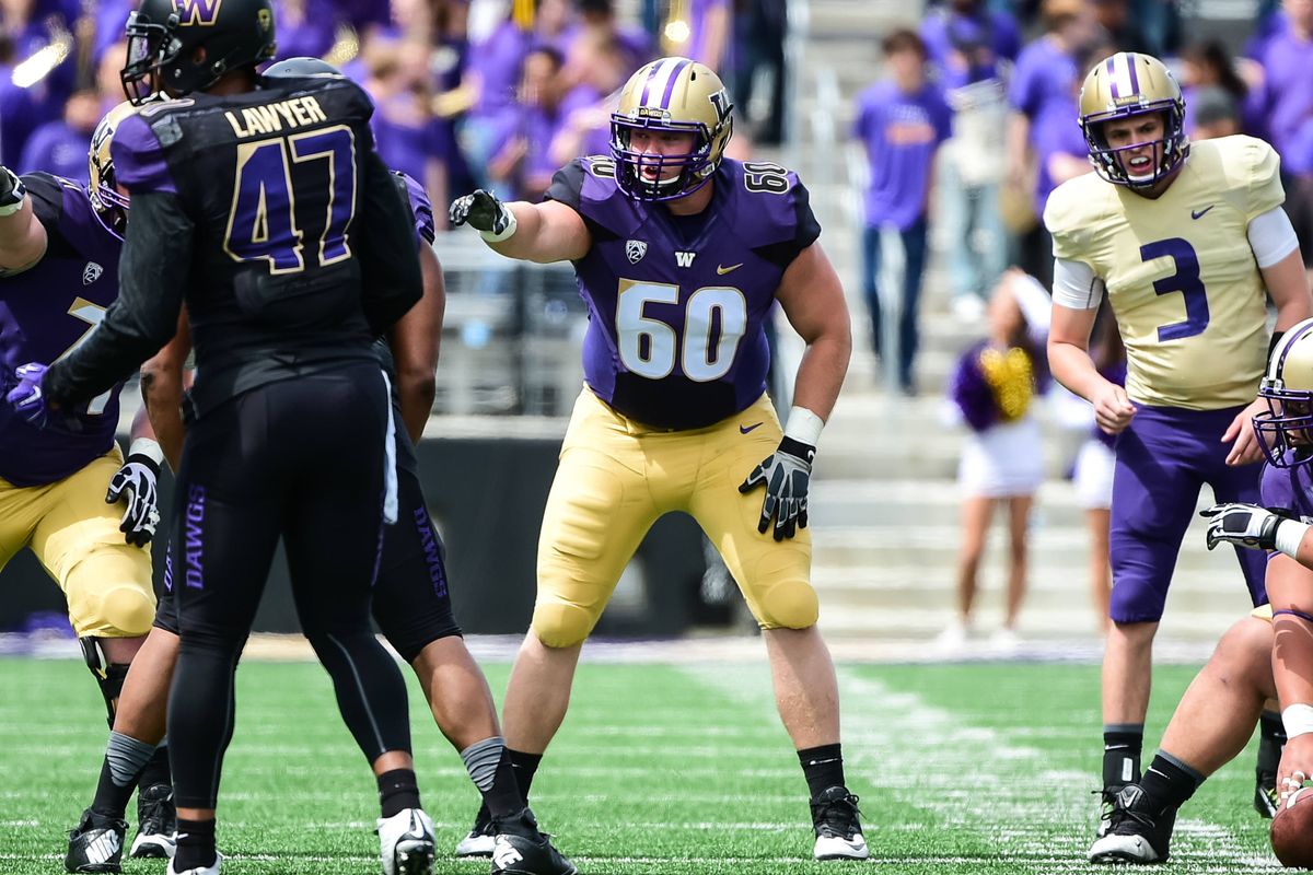 Junior offensive lineman Shane Brostek is the one link to UW’s glory days. His father, Bern, was an All-Pac-10 lineman in 1989. (Associated Press)