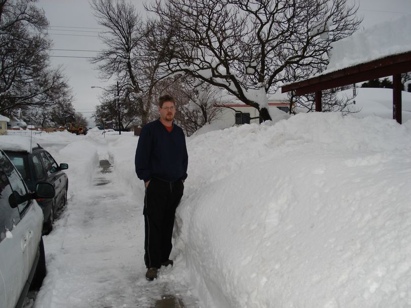 Winter 2008, 6 feet and rising... (The Spokesman-Review)