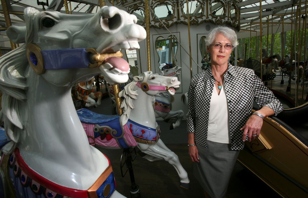 Annemarie Clark of San Francisco said she is giving up her personal shopper so she can continue contributing to causes such as the Zeum museum. (The Spokesman-Review)