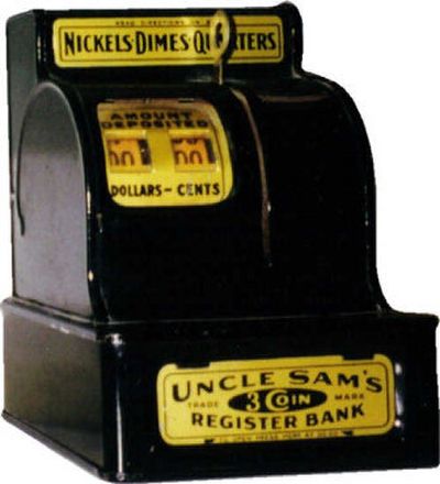 
The Uncle Sam register bank was popular in the 1950s.
 (The Spokesman-Review)