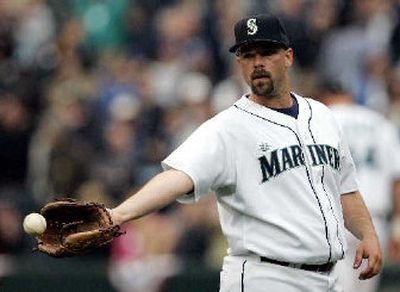 
Mariners reliever George Sherrill got his first save in 52 career games.
 (Associated Press / The Spokesman-Review)