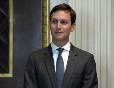 White House senior adviser Jared Kushner listens during a meeting June 19, 2017, in the Indian Treat Room of the Eisenhower Executive Office Building on the White House complex in Washington. (Susan Walsh / Associated Press)