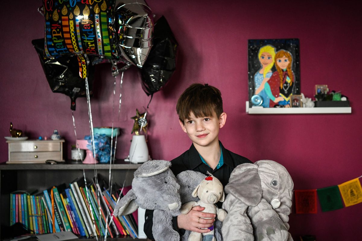 Emma Agee for her 10th birthday Jan. 25 asked her parents if she could request gifts to help wildlife instead of receiving presents herself. That sparked her GoFundMe that will continue into February asking people to donate $10 to the Wildlife Conservation Society in her name.  (Dan Pelle/The Spokesman-Review)