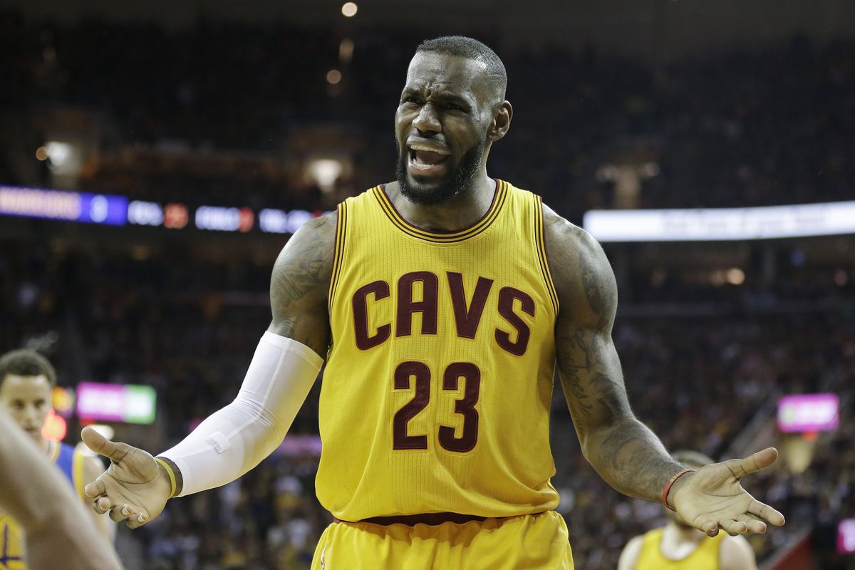 LeBron James had a scoreless fourth quarter in Game 4 and finished with 20 points after averaging 41 in the first three games of the NBA Finals. (AP)