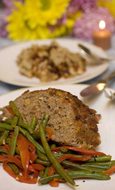 
Salsa Meatloaf and Vinegary Green Beans with Red Pepper is an easy-to-make and economical dinner to serve Mom on Mother's Day. Associated Press
 (Associated Press / The Spokesman-Review)