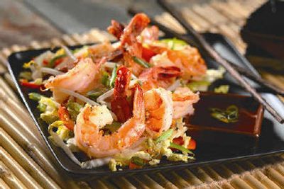 
Salt and Vinegar Shrimp on Stir-Fried Napa Cabbage
 (The Vinegar Institute / The Spokesman-Review)