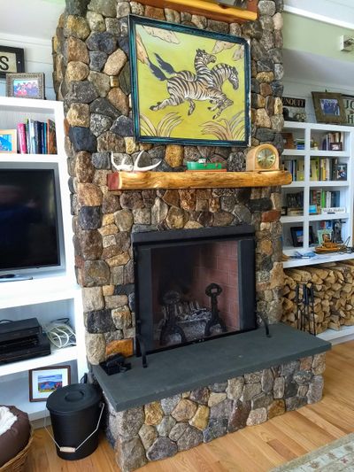This stone fireplace doesn’t smoke because all the dimensions are perfect. (Tim Carter)