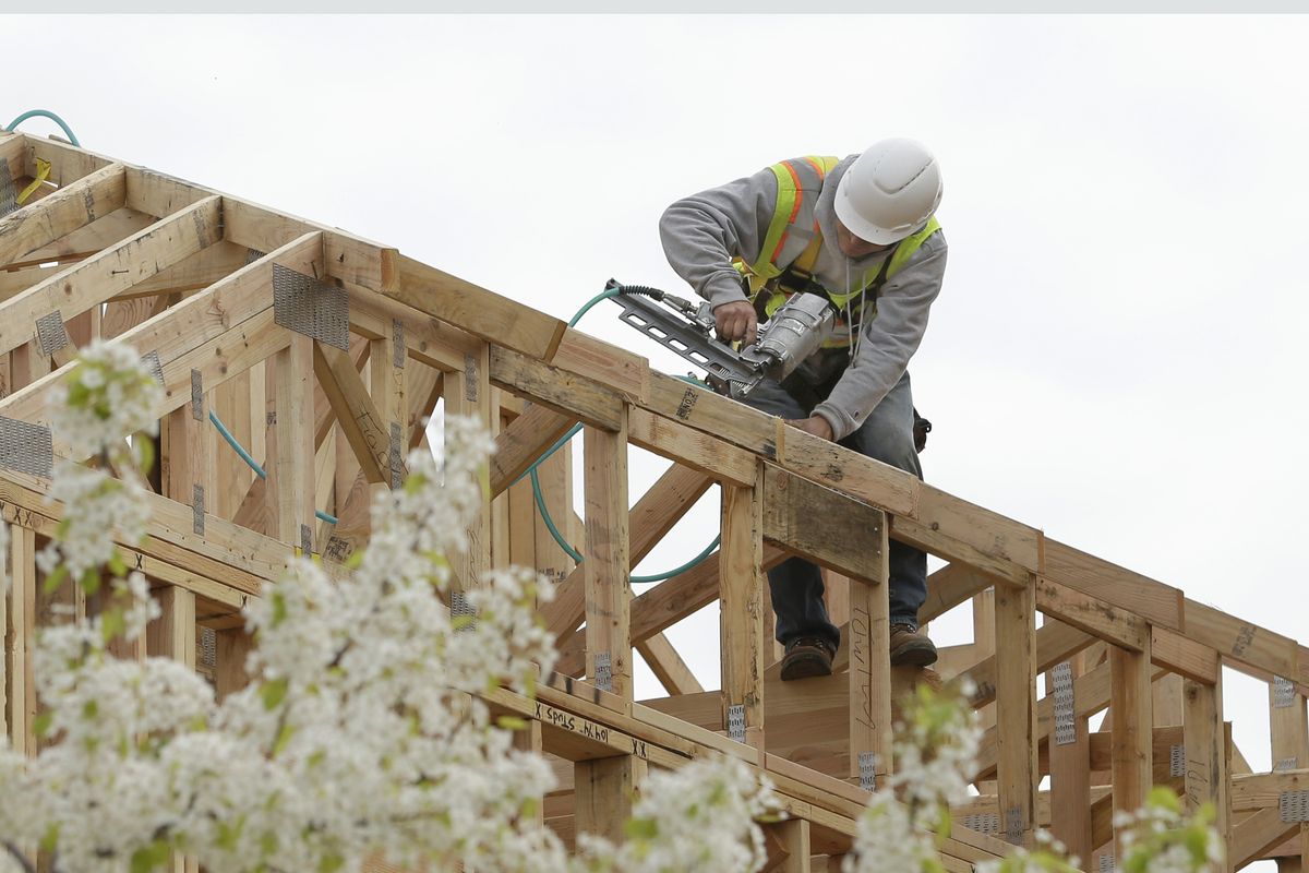 In this photo, Feb. 8, 2019 photo, work is done on an apartment building under construction in Sacramento, Calif. On Monday, Jan. 25, 2021, Newsom and Assembly Speaker Anthony Rendon and Senate President Pro Tem Tempore Toni Atkins announced a proposal that would extend pandemic eviction protections through the end of June and pay up to 80% of some tenants