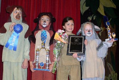 
Pioneer School fourth-graders, from left, Kienan Scott, Austin Tran, Dilara Tezcan and Sam Bethmann took first place at state for small schools in the Math is Cool competition. The students performed in 