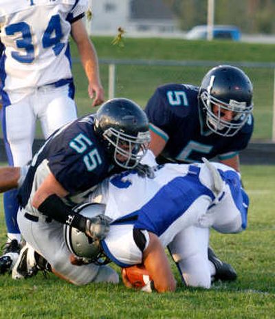 
Sean Jolin, 55, and Jared Heston, 5, have been part of Lake City's success on defense.Special to 
 (Bruce Twitchell Special to / The Spokesman-Review)