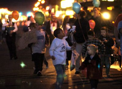 
Children march in the 2005 Valleyfest parade. This year's parade will begin at 7 p.m. Friday at City Hall,  11707 E. Sprague Ave., and proceed  to University Avenue.
 (The Spokesman-Review)